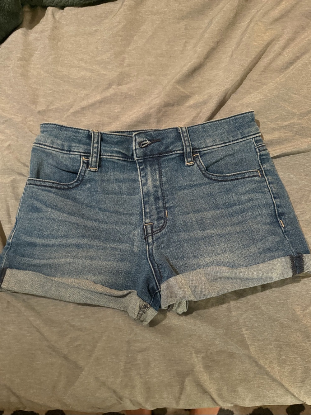 Pacsun Classic Blue Denim Women's Short - Casual Roll-Hem Shorts